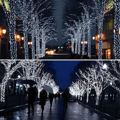 Solar String Lights Outdoor, 4 Pack Each 100 LED Solar Twinkle Lights - Image 7