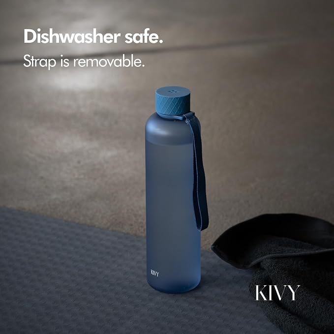 KIVY Slim Water Bottle 32oz Fits Backpack & Cupholder - Image 3