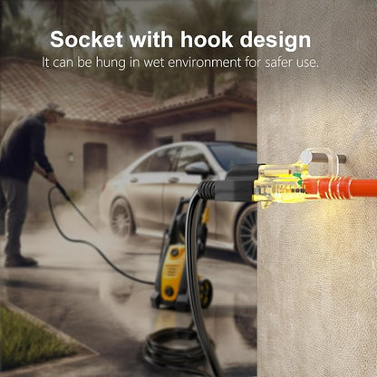 HUANCHAIN 150 ft Outdoor Extension Cord Waterproof 12/3 Gauge Heavy Duty - Image 7