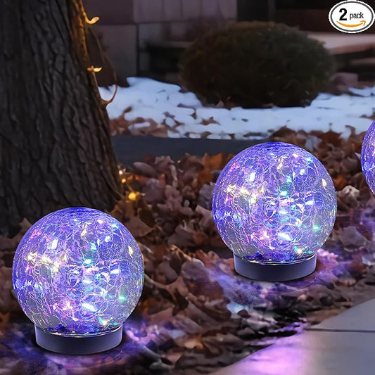 MLKNK Solar Globe Lights Outdoor Waterproof-Solar Balls-Solar Garden Lights-Orbs by MLKNK
