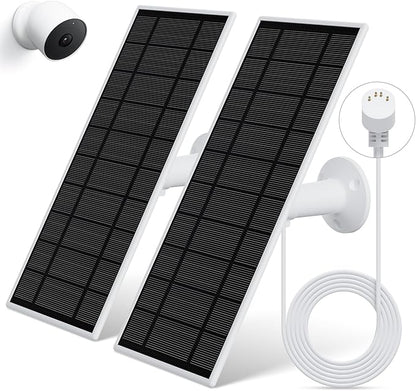 Solar Panel for Google Nest Camera, Flexible Solar Panels by Loqdivr