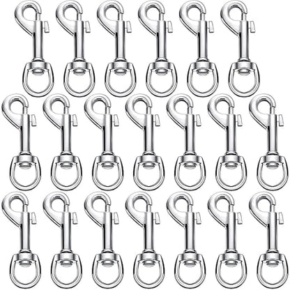 Therwen Heavy Duty 2.76 Inch Flag Hooks Clasp Single Ended Clip Hooks by Therwen