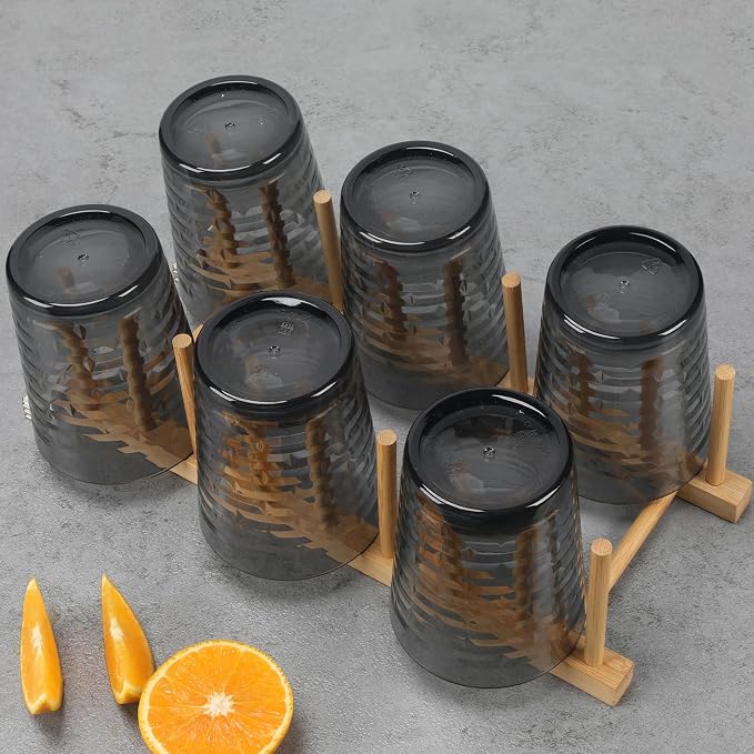 BPA-Free Plastic Tumblers 6 Pack | Reusable Dishwasher Safe | Stackable - Image 6