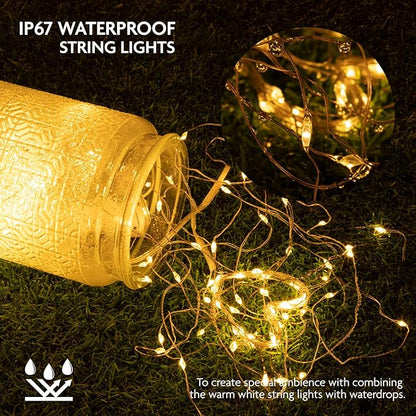 12 Pack Fairy Lights Battery Operated String Lights, 7ft 20 Led Fairy String - Image 4