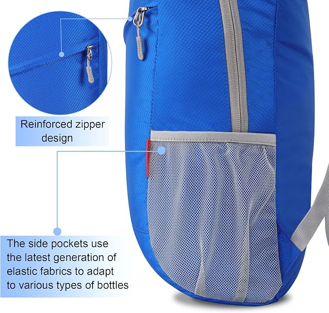ZOMAKE Lightweight Packable Backpack, Foldable Backpacks Small Daypack - Image 4