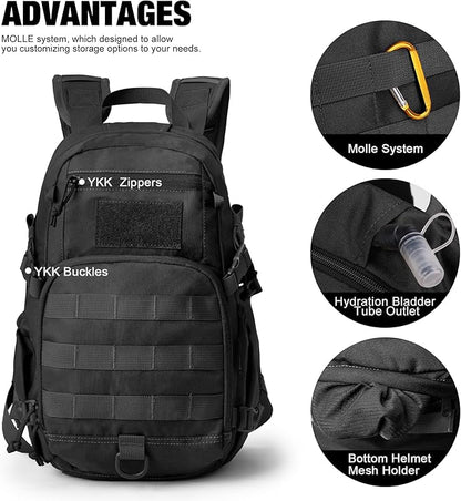 Mardingtop Small Tactical Backpack, Molle Hiking Backpack - Image 3