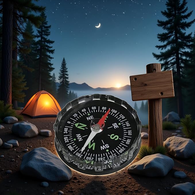 Black Waterproof Pocket Watch Compasses Navigation Compasses Professional Clear - Image 5