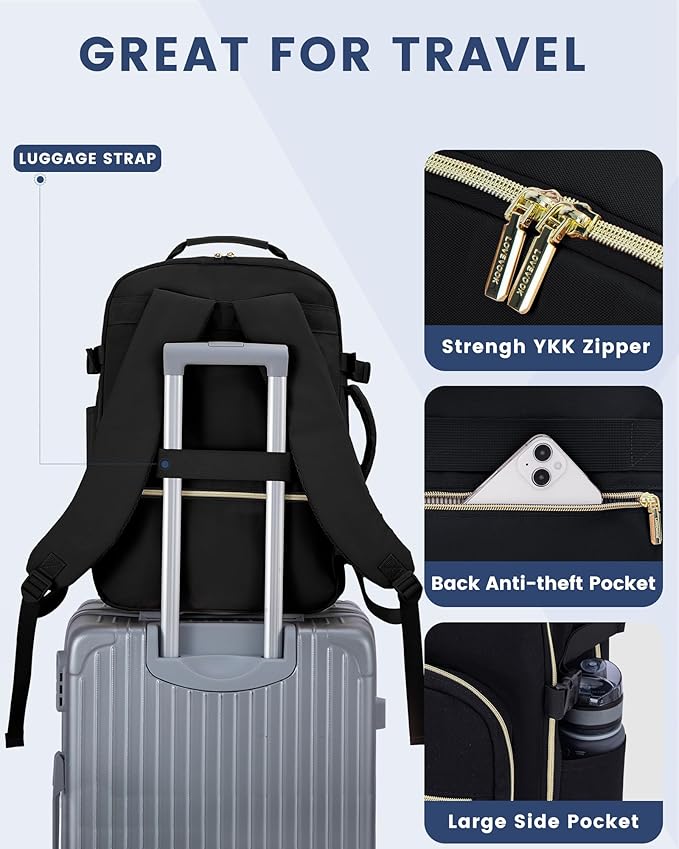 LOVEVOOK Travel Backpack for Women & Men 40L, Airline Approved Carry On - Image 8