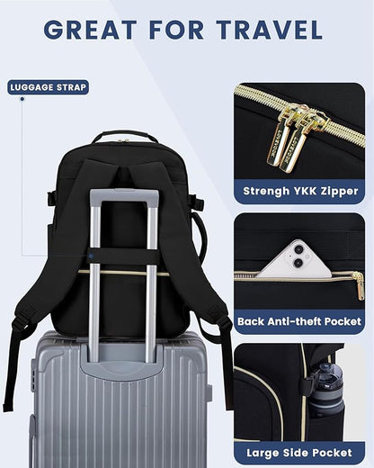 LOVEVOOK Travel Backpack for Women & Men 40L, Airline Approved Carry On - Image 8