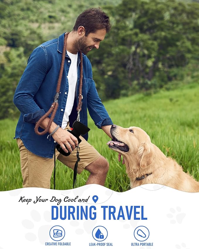 lesotc Dog Water Bottle, Portable Dog Water Dispenser, Leak Proof Dog Travel - Image 5