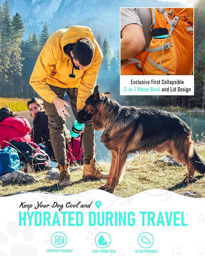 lesotc Dog Water Bottle, Portable Dog Water Dispenser, Leak Proof Dog Travel - Image 6
