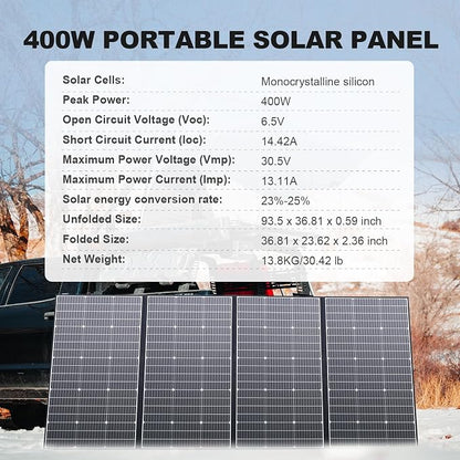ALLPOWERS SP037 400 watt Solar Panel Foldable Portable Solar Charger - Image 2
