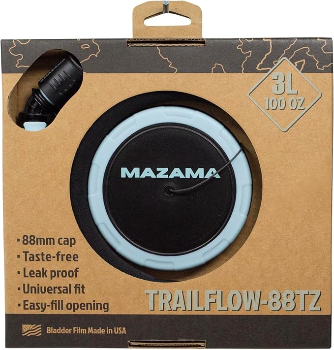 Trailflow-88TZ Hydration Bladder by Mazama Designs. Leakproof, Fits Most - Image 5