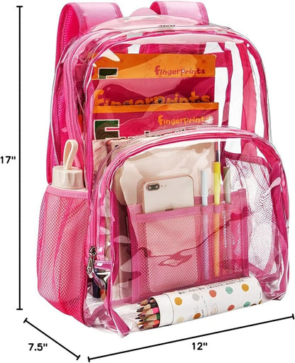 Vorspack Clear Backpack Heavy Duty PVC Transparent Backpack - Image 7