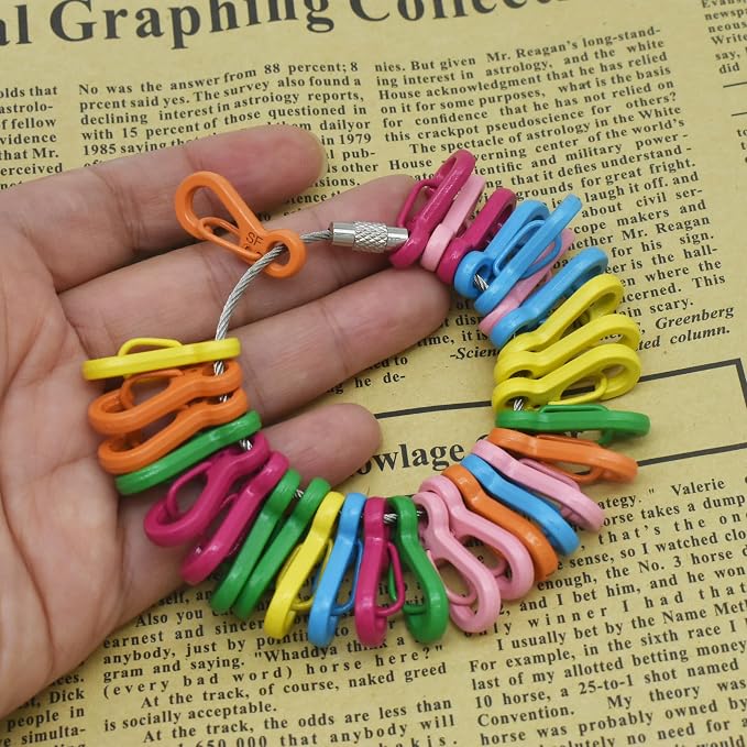 Mini Carabiner Clips with Metal Spring Wiregate Hook and Little Eye Hole - Image 7