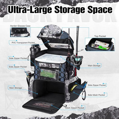 Piscifun Fishing Tackle Backpack - Image 3