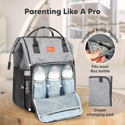 KeaBabies Baby Diaper Bag Backpack - Image 4