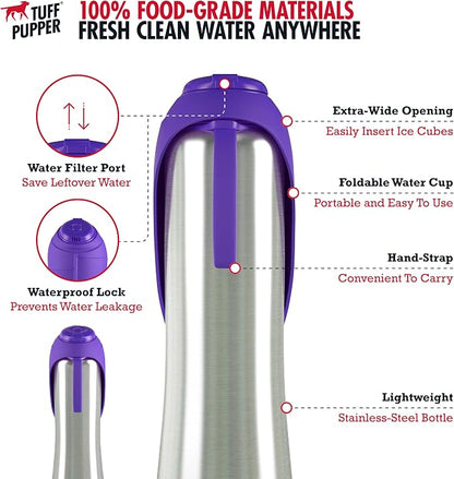 PupFlask Large Dog Water Bottle | 27 or 40 OZ Stainless Steel | Convenient Dog - Image 5