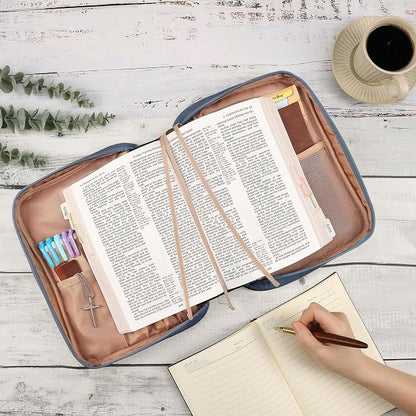 FINDCOZY Bible Cover for Women, Durable Carrying Book Case Church Bag for - Image 5
