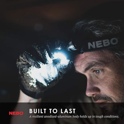 NEBO Transcend Rechargeable Headlamp | 1000 Lumens, 5 Light Modes, Detachable - Image 6