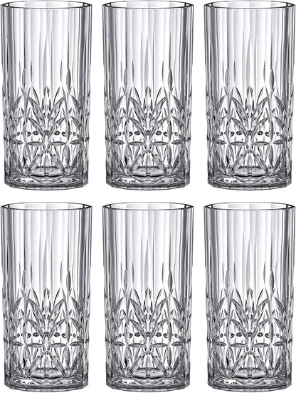 Amazing Abby - Vika - 18-Ounce Plastic Highball Glasses, Plastic Cocktail - Image 6
