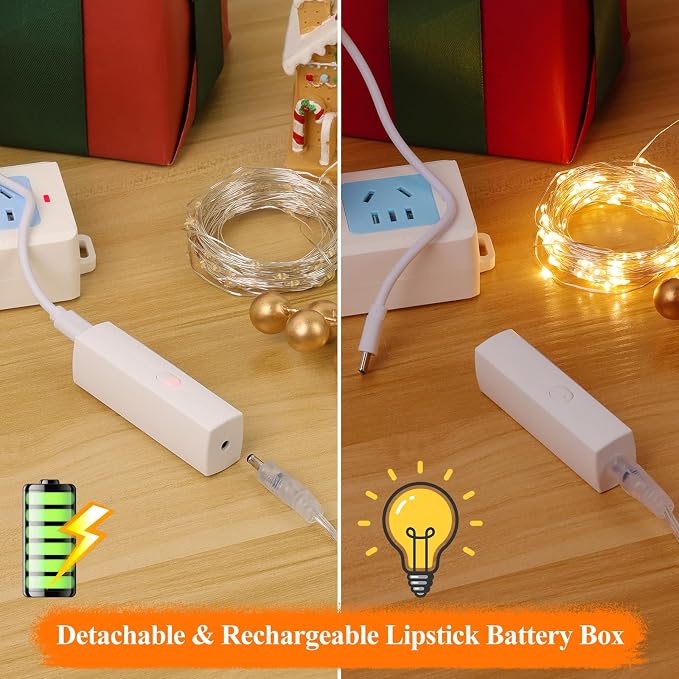 Lakumu Mini Fairy Lights Battery Operated, Twinkle Lights - Image 3