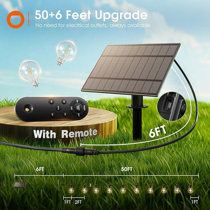 addlon 56FT Solar String Lights Outdoor - Image 8