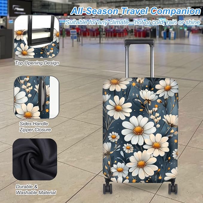 Luggage Cover Protector for 30-32 Inch Suitcases, TSA Approved Elastic Travel - Image 3