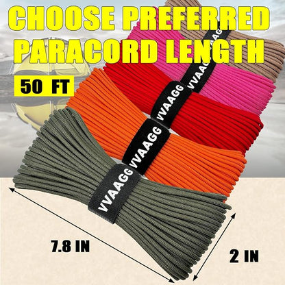 VVAAGG 1000 Paracord Rope, 50ft 12 Strand Parachute Cord - Image 3
