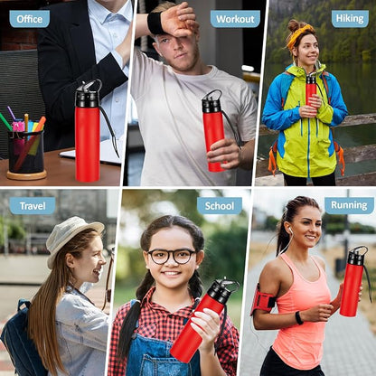 Collapsible Water Bottles 20oz, Odorless BPA-Free Silicone, Leak-Proof Foldable - Image 6