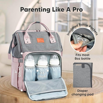 KeaBabies Baby Diaper Bag Backpack - Image 4
