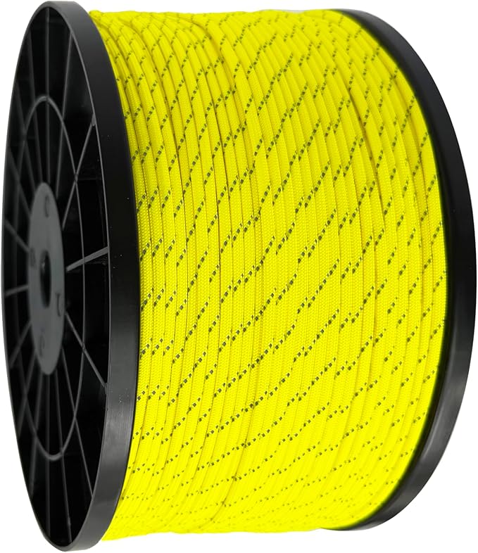Reflective Paracord 550 lb, 7 Strand Paracord Rope 1000ft 4mm, Nylon Parachute - Image 2