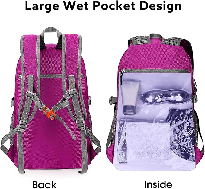 G4Free 40L Lightweight Packable Hiking Backpack, Waterproof Travel Daypack - Image 2