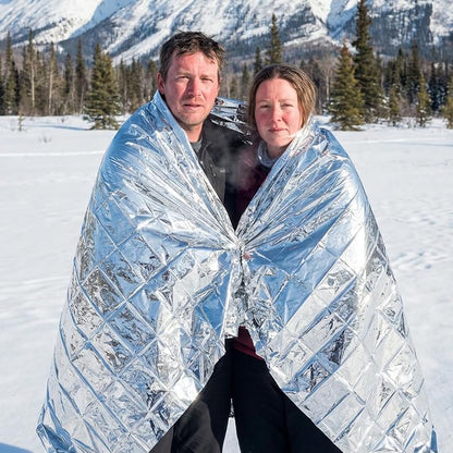 Emergency Mylar Thermal Blankets, Winter Car Emergency & Outdoor Camping - Image 7