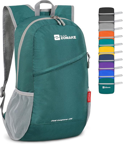ZOMAKE Lightweight Packable Backpack, Foldable Backpacks Small Daypack by ZOMAKE