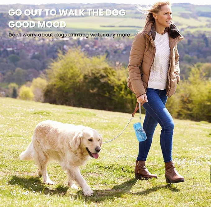 Portable Dog Water Bottle, Foldable Dog Water Bottle Leak Proof Dispenser - Image 7