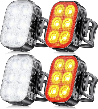 Zewdov Bike Lights for Night Riding, USB Rechargeable Bike Lights Front and Back by ZewdovUSOfficial