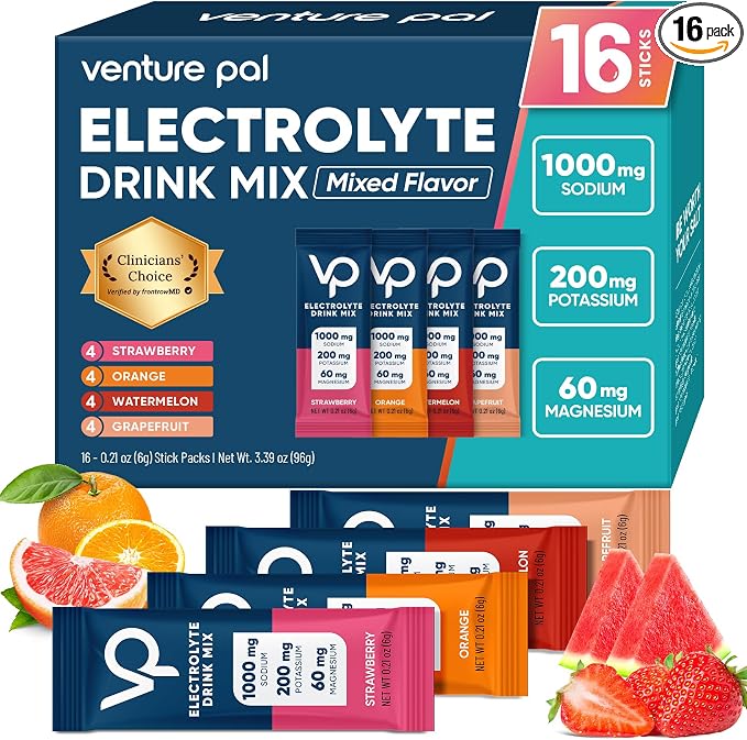 Venture Pal High Sodium Sugar Free Electrolytes Powder Packet by VenturePal