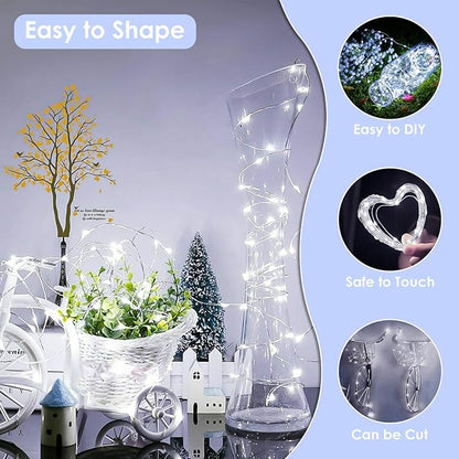 33Ft 100LED Fairy Lights Plug in, Waterproof String Lights Outdoor & Indoor 8 - Image 4