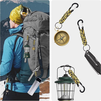 EOTW Paracord Keychain for Men Women Paracord Carabiner Backpack Keychain - Image 2