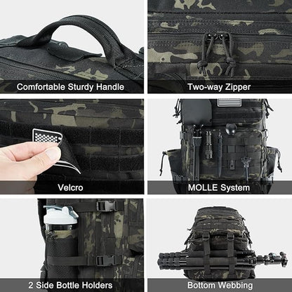 Military Tactical Backpack 50L Large Day Backpack - Image 5