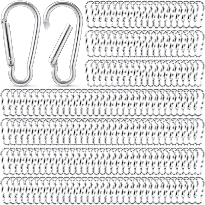 Yaocom 300 Pcs 2" Carabiner Bulk Small Carabiner Clip by Yaocom