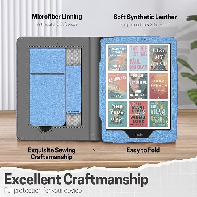 TNP Stand Case with Strap for Kindle Paperwhite 12th Gen 2024 / Kindle - Image 6