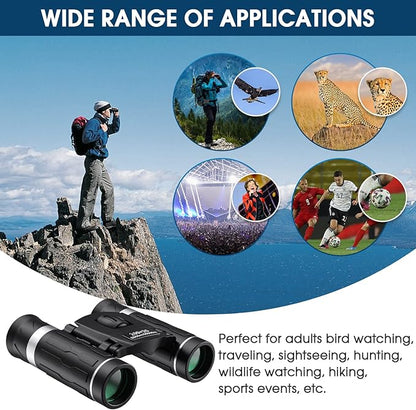 200x25 Compact Binoculars for Adults and Kids, High Powered Mini Pocket - Image 6