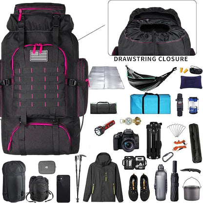 Hiking Backpack for Men 70L/100L Camping Backpack Military Rucksack Molle 3 - Image 4