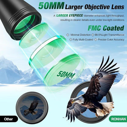 RONHAN Binoculars for Adults High Powered, Military HD Professional/Daily - Image 2
