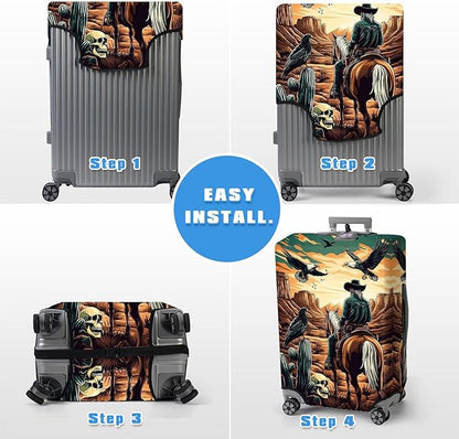Luggage Cover Protector for 26-28 Inch Suitcases, TSA Approved Elastic Travel - Image 6