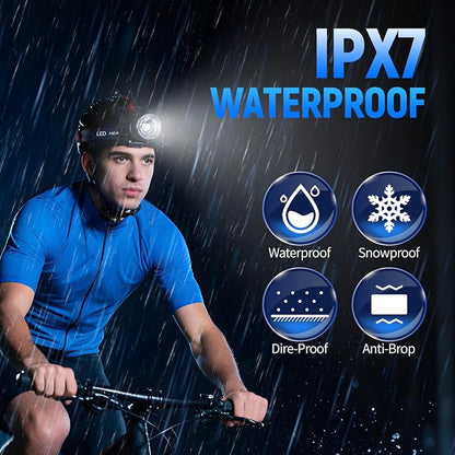 Rechargeable Headlamp Super Bright, 5 Modes Head Lamp - Image 6