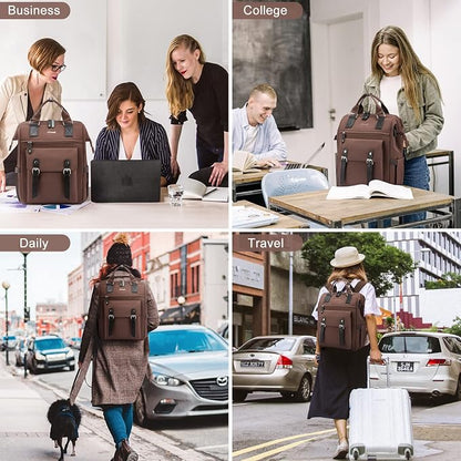 LOVEVOOK Laptop Backpack for Women Work Teacher Backpack, Business Computer Bag - Image 5