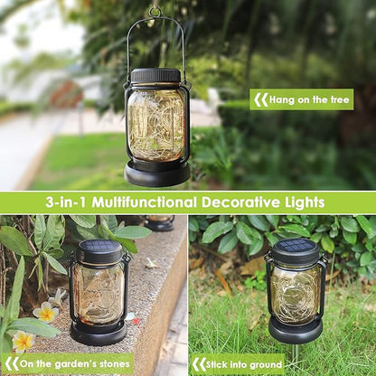 Mlambert 4 Pack Solar Hanging Lantern - Image 6